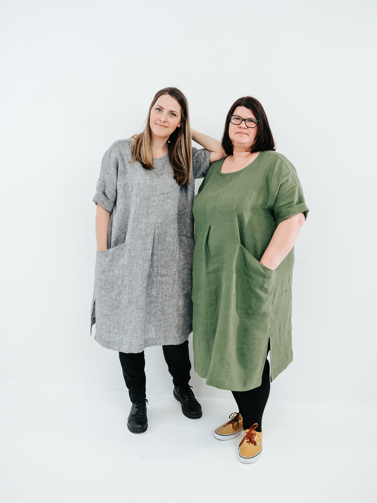 Plus size linen tunic dress 'Gemma ...